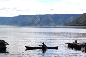 Lake Toba fisherman