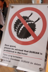 No durian!